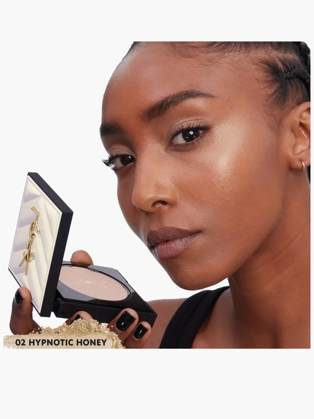 YSL All Hours Hyper Luminize Highlighting Powder. 02. Hypnotic honey